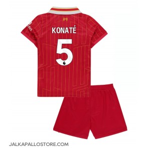 Liverpool Ibrahima Konate #5 Kotipaita Lapsille 2024-25 Lyhythihainen (+ shortsit)